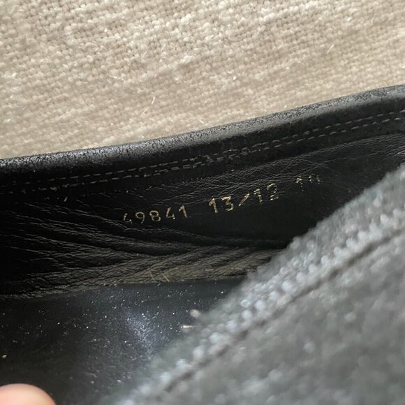 Men's Allen Edmonds Fiesole Loafers Black Suede Made in Italy 10 D - Picture 14 of 16